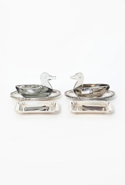 Vintage Objects & Decor Crystal Sugar Serving Set, 1950s - 2