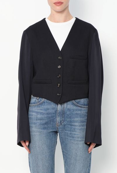 Chloé S/S 2017 Cropped Twill Blazer - 1