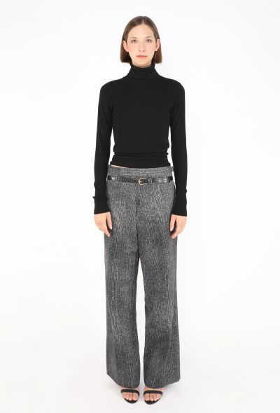 Prada S/S 2025 Trompe l'Œil Belted Trousers - 1
