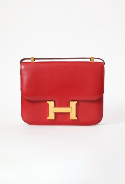 Hermès Vintage Rouge Vif Box Constance 23 - 1