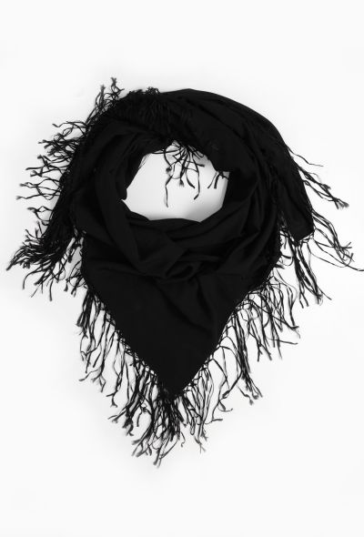 Netted Fringe Trim Shawl - 2 Netted Fringe Trim Shawl - 2