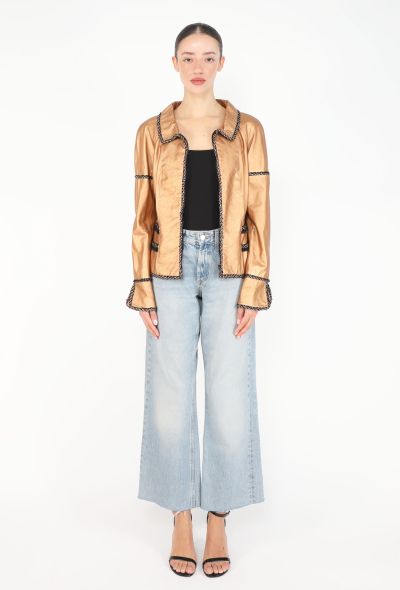 Chanel 2005 Metallic Lambskin Jacket - 1
