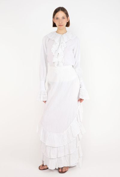 World Treasures Authentic Mexican Cotton Lace Ensemble, 1970s - 1