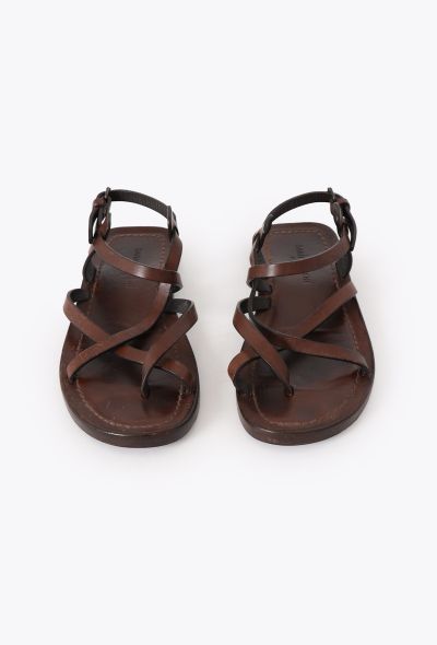 Saint Laurent 2021 Culver Leather Cage Sandals - 2 Saint Laurent 2021 Culver Leather Cage Sandals - 2