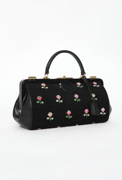 Floral Top Handle Bag - 2 Floral Top Handle Bag - 2