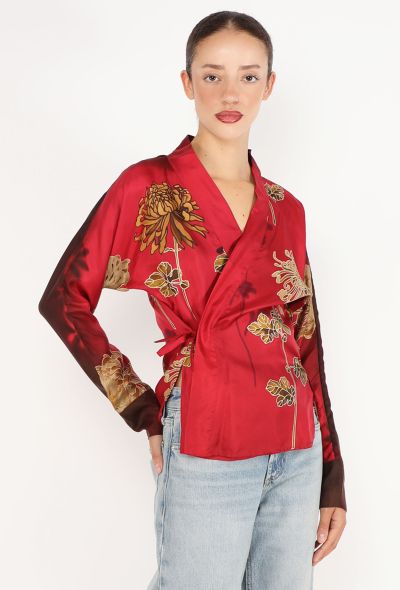 Gucci Graphic Print Silk Top, S/S 2001 - 1