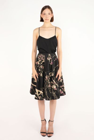 Dries Van Noten Floral Embroidered Flared Skirt - 1