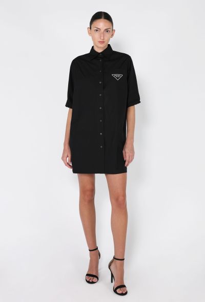 Prada Drawstring Logo Shirt Dress, 2022 - 1