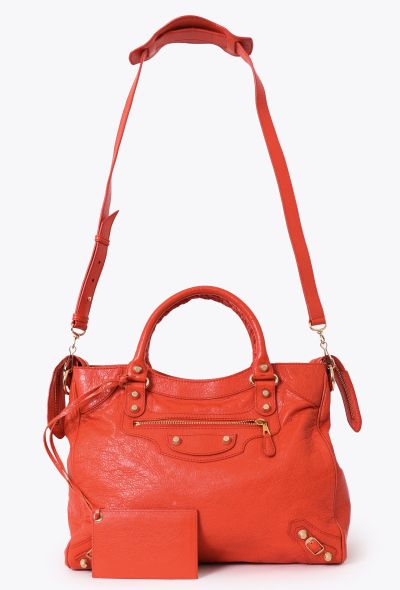 Balenciaga Orange Lambskin Velo Bag - 2 Balenciaga Orange Lambskin Velo Bag - 2