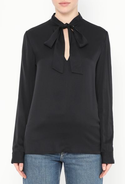 The Row Classic Silk Lavallière Blouse - 2 The Row Classic Silk Lavallière Blouse - 2