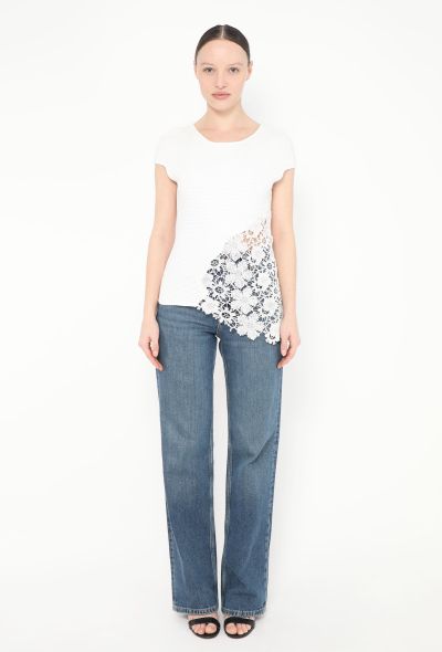 Chanel Asymmetrical Floral Crochet Top - 2 Chanel Asymmetrical Floral Crochet Top - 2