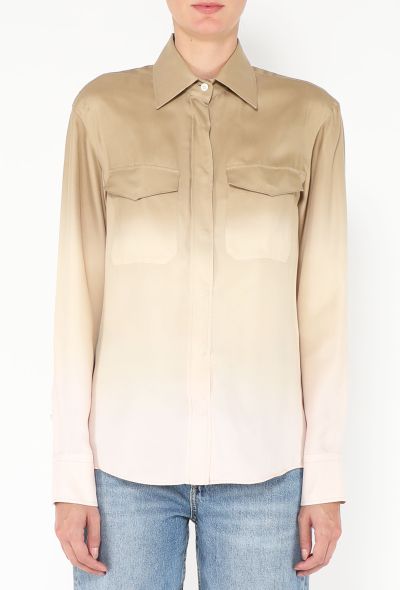 Prada 2024 Silk Ombré Top - 2