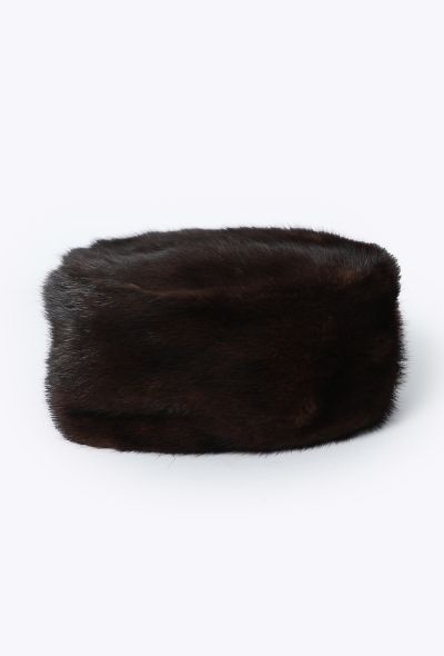 Prada Mink Fur Pillbox Hat, Early '90s - 1