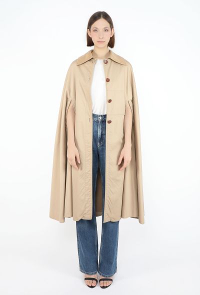 Céline '70s Gabardine Calèche Cape - 2