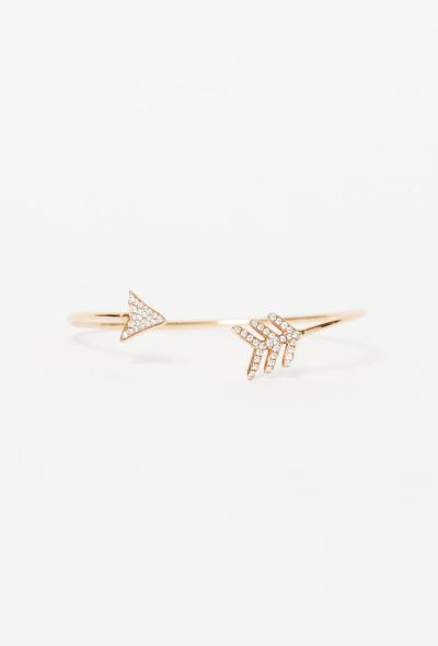                                         18k Pink Gold and Diamond Arrow Bracelet-1