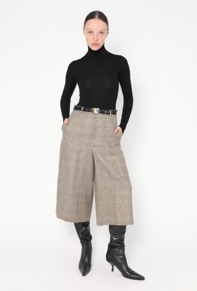 Céline 2019 Flared Prince of Wales Culottes - 1 Céline 2019 Flared Prince of Wales Culottes - 1