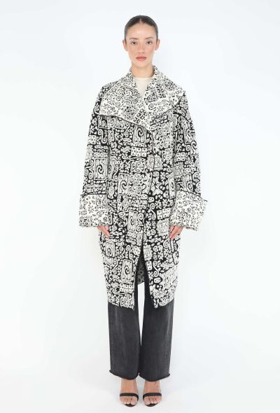 Céline S/S 2014 Jacquard Shawl Coat - 1