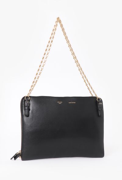 Céline Black Zip Around Shoulder Bag - 2 Céline Black Zip Around Shoulder Bag - 2