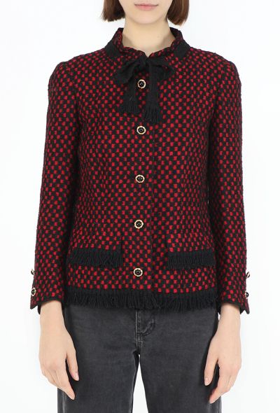 Chanel Haute Couture 1960s Tweed Lavallière Jacket - 1