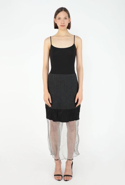 Prada F/W 2022 Panelled Mesh Skirt - 1