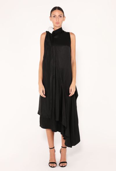 Loewe 2023 Silk Ruffle Midi Dress - 1