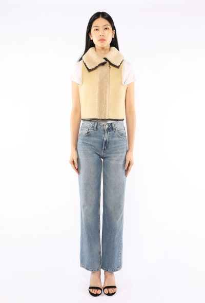 Chloé Cropped Shearling Vest - 2