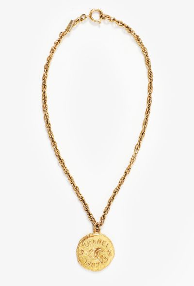                             RARE 'CC' Medaillon Necklace - 2