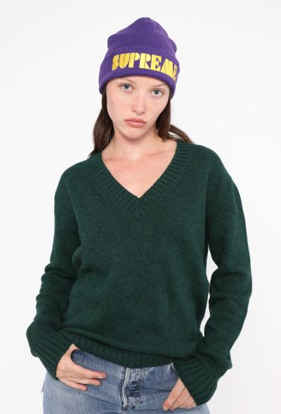 Supreme 2024 Stencil Beanie purple - 2 Supreme 2024 Stencil Beanie purple - 2