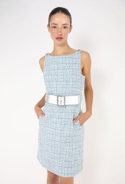 Chanel Resort 2019 'La Pausa' Tweed Belted Dress - 1 Chanel Resort 2019 'La Pausa' Tweed Belted Dress - 1