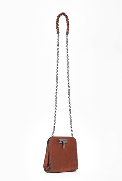 Tom Ford T Lock Mini Python Bag - 2 Tom Ford T Lock Mini Python Bag - 2