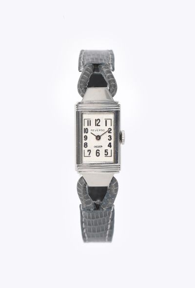 Jaeger-LeCoultre Vintage Steel Reverso Cordonnet Watch, 1935 - 1