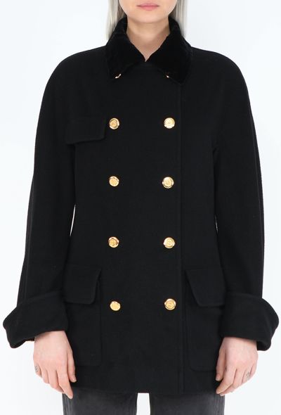 Chanel Rare Fall 1991 Cashmere 'CC' Peacoat - 1