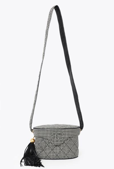 Chanel Vintage Houndstooth Vanity Case - 1 Chanel Vintage Houndstooth Vanity Case - 1