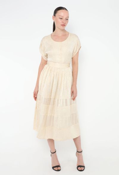 Silk Jacquard Skirt Ensemble - 2