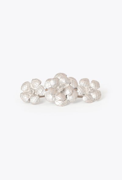 Chanel 1998 Quilted Camélia Hair Clip - 1 Chanel 1998 Quilted Camélia Hair Clip - 1