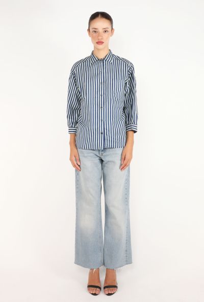 Saint Laurent Vintage Striped Silk Shirt - 2