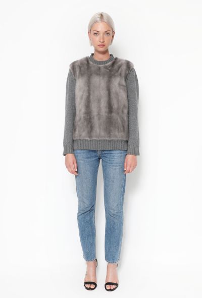                            Pre-Fall 2012 Mink Fur Sweater - 1