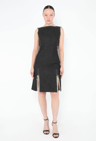 Alexander McQueen 1996 Frayed Denim Dress - 1 Alexander McQueen 1996 Frayed Denim Dress - 1
