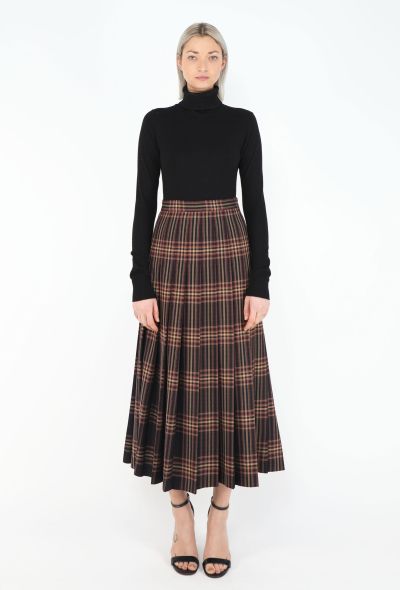 Gucci Resort 2019 Tartan Pleated Skirt - 1