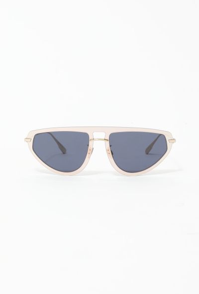                             Contrast Metallic Rim Sunglasses - 1
