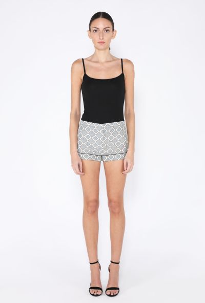 Prada 2002 Silk Geometric Shorts - 1