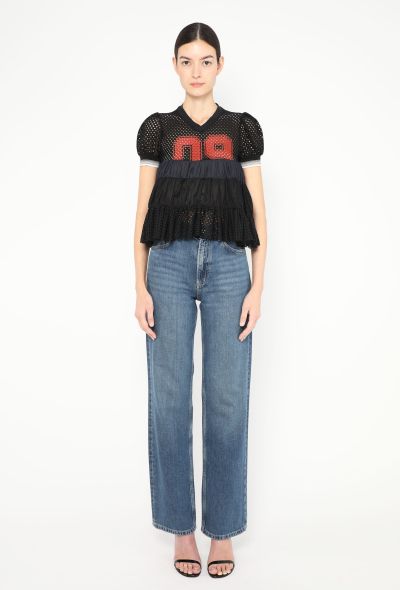 Jean Paul Gaultier Early 2000s Ruffled Jersey Top - 2 Jean Paul Gaultier Early 2000s Ruffled Jersey Top - 2