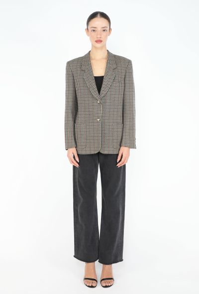 Burberry '70s Houndstooth Wool Blazer - 1