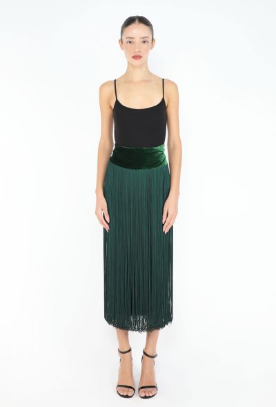 Jean Paul Gaultier Fall 2006 Velvet Fringe Skirt - 1