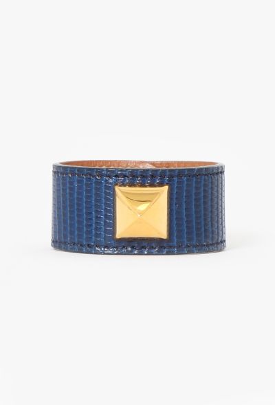 Hermès Vintage Clou Médor Lizard Bracelet - 1 Hermès Vintage Clou Médor Lizard Bracelet - 1