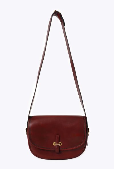 Hermès Burgundy Box Balle de Golf Bag, 1970s - 1