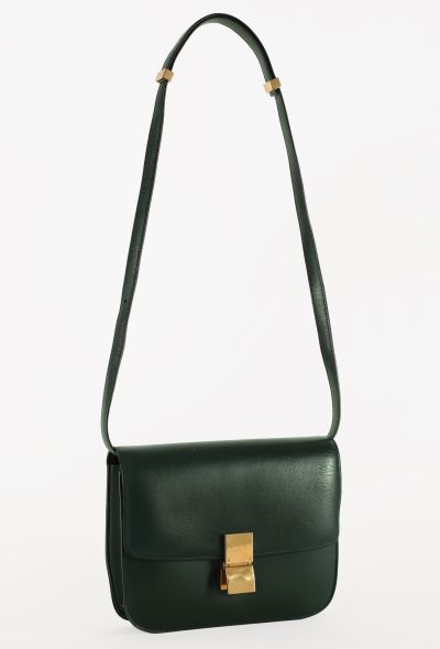 Céline Dark Green Classic Box Bag - 2
