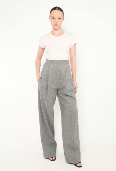 Céline Felted Pleated Trousers - 1 Céline Felted Pleated Trousers - 1