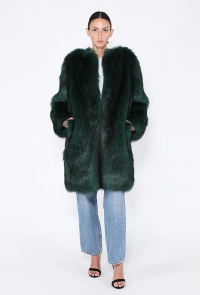 Dries Van Noten F/W 2016 Faux Fur Cocoon Coat - 1