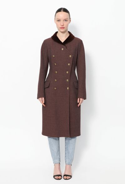 Louis Vuitton F/W 2004 Velvet Collar Coat - 1